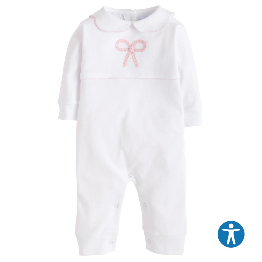 Little English girls Bow onsie